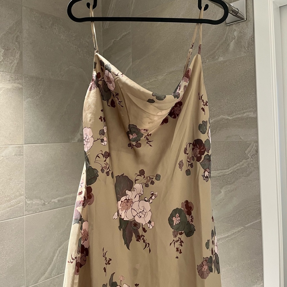 Wilfred Only Cowl Neck Slip Midi Dress